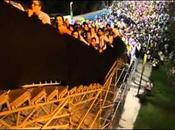 L’escalier stade Maracana vacille sous poids supporters