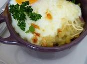 Oeuf cocotte coquillettes