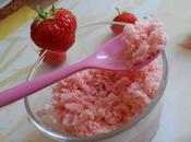 Granité fraise rhubarbe