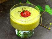 Velouté froid courgettes menthe