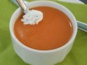 Soupe tomates fromage frais vanille