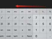 Calculette iPhone supprimez rapidement dernier chiffre saisi