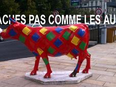 drôles vaches dans rues d’Aurillac