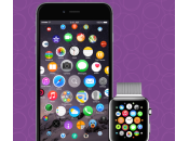 Concept iPhone semblable l’interface l’Apple Watch