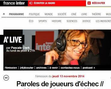 Les échecs sur France Inter à 21h