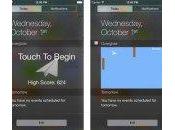 Overglide dans centre notifications d’iOS
