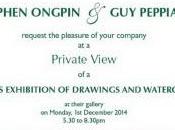 Stephen ONGPIN PEPPIATT -LONDON- Drawings watercolours private view