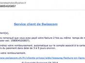 Tentative d’hameçonnage “Swisscom”