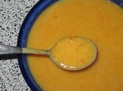 Soupe vitaminée (carottes, lentilles corail orange)