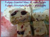 Fudges chocolat blanc pistaches canneberges (Thermomix) chocolate blanco pistachos arandanos