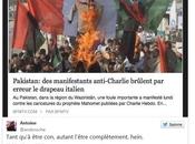 Pakistanais brûlent drapeau italien accusant Sarkozy Kamoulox