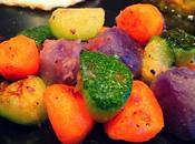 Oeuf plat billes colorées légumes