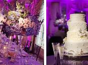 Déco table mariage violet