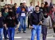 Palestiniens soldats israéliens s'affrontent Hébron