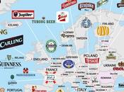 bières plus populaires monde (carte)