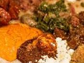 Repas minceur l&#039;Ethiopie dans assiettes