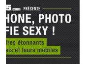 Infographie smartphone, photo selfie sexy