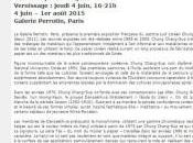 Galerie PERROTIN PARIS exposition CHUNG CHANG-SUP PAOLA PIVI