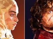 Poly Portraits Characters from Game Thrones