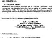 Valls cité aujourd’hui comparaître Voix Rroms pour provocation haine raciale