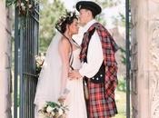 mariage romantique, écossais inspiré série Outlander