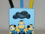 Porte-crayons avec Minions porcelaine froide