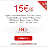 Free Mobile d’Internet dans forfait 19,99€/mois