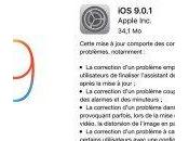 9.0.1 corrige souci blocage après installation d’iOS