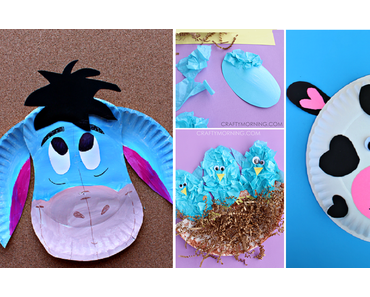 Voici des excellentes idées de bricolage pour enfants à faire avec des assiettes en carton