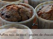 Muffins noix coco pépites chocolat