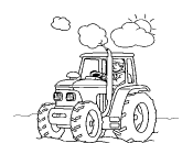 dessin tracteur