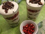 Verrine grenade yaourt pomegranate yoghurt dessert copa granada yogur
