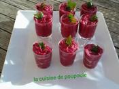 Verrines betteraves boursin fine herbes thermomix sans