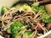 Plat pates soba legumes recette saine