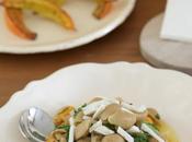 Pâtes sans gluten sésame, potimarron, épinards ricotta