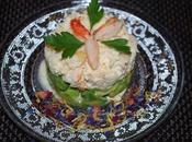 Tartare d'avocat crabe crevettes