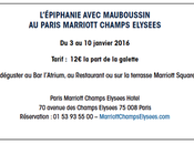 L’Epiphanie fête avec Mauboussin Marriott Champs Elysées