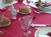 Table rouge blanche