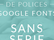 Sélection polices Google Fonts Sans sérif