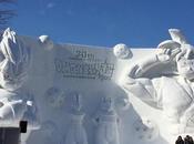 Pour fêter Dragon Ball, découvrez sculpture neige gigantesque
