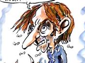 Caricature Michel Houellebecq