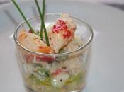 Salade crabe kiwi