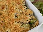 Crumble champignons fêves beurre persillé