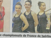 Pluie médailles Championnat France Twirling Bâton