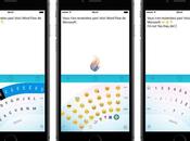 Microsoft Word Flow Keyboard prise main clavier pour