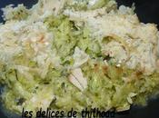 crumble courgettes blancs poulet