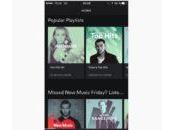 Spotify change menu hamburger pour onglets