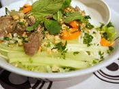 (Vermicelles boeuf sauté) bún, recette vietnamienne