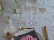 Table roses dentelles