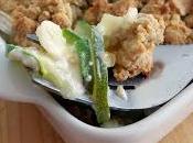 Crumble courgette camembert
